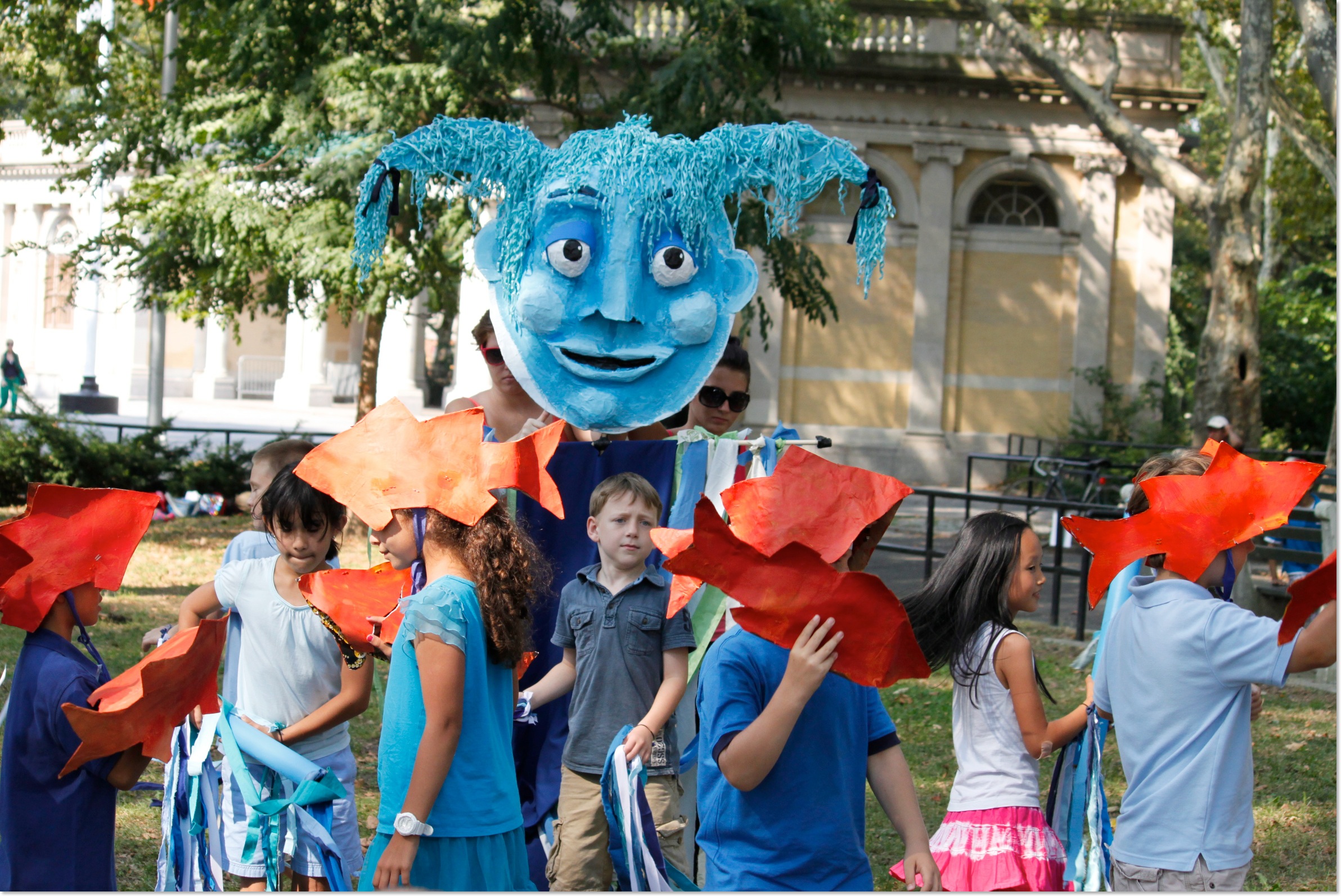 Newtown Creek Celebration Creek Spirit and Fish Puppets